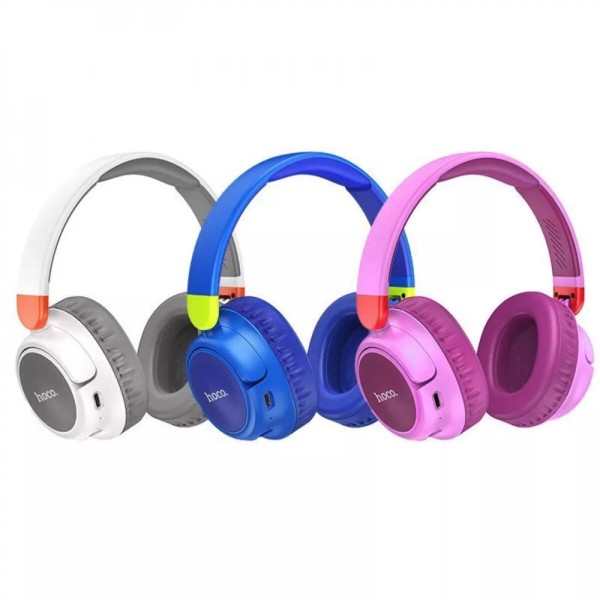 Бездротові навушники HOCO W43 Adventure BT headphones Blue (6931474794642)