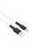 Кабель BOROFONE BX31 USB to Type-C 3A, 1m, silicone, TPE connectors, White (BX31CW)
