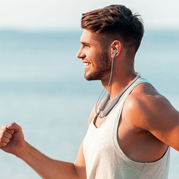 Бездротові навушники BOROFONE BE59 Rhythm neckband BT earphones Gray (BE59G)
