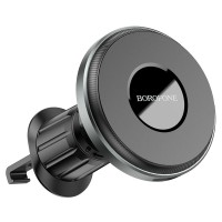 Тримач для мобiльного з БЗП BOROFONE BH202 Seaside magnetic wireless fast charging car holder (BH202)