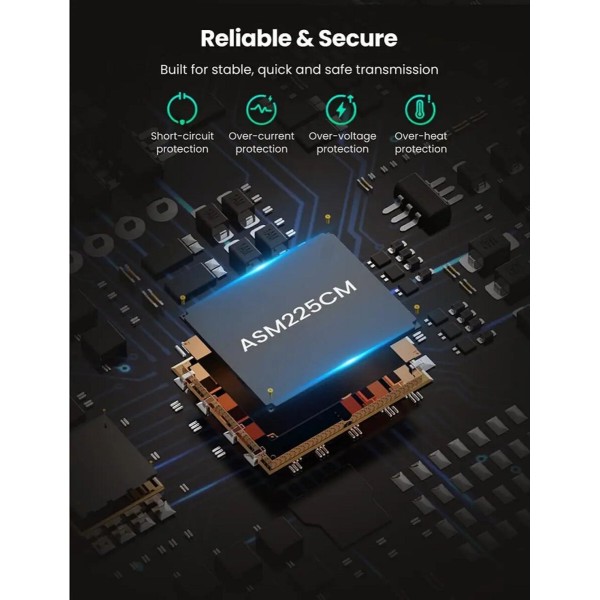 Зовнішня кишеня для накопичувача UGREEN CM321 USB-A to 2.5-Inch SATA Converter 50cm (UGR-70609) (UGR-70609)