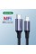 Кабель UGREEN US304 USB-C to Lightning M/M Cable Aluminum Shell Braided 2m (Black) (UGR-60761) (UGR-60761)