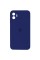 Чохол для смартфона Silicone Full Case AA Camera Protect for Apple iPhone 12 39,Navy Blue (FullAAi12-39)