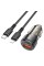 Автомобільний зарядний пристрій BOROFONE BZ20 Smart 38W dual port PD20W+QC3.0 car charger set(C to iP) Transparent Black (BZ20CLTB)