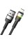 Кабель Essager Colorful LED USB Cable Fast Charging 2.4A USB-A to Lightning 2m black (EXCL-XCDA01) (EXCL-XCDA01)