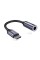 Кабель-перехiдник Essager E01 Type c to 3.5mm Jack Headphone Adapter  grey (EZJE01-0G) (EZJE01-0G)