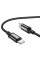 Кабель HOCO X89 Wind 60W charging data cable Type-C to Type-C Black (6931474784384)