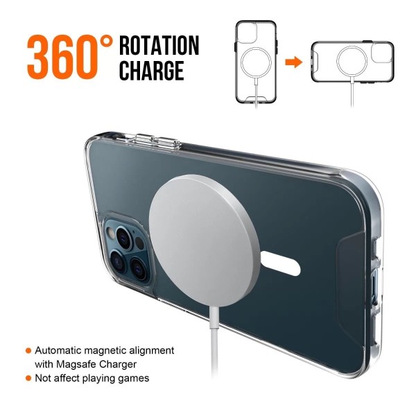 Чохол для смартфона Space Magnetic for Apple iPhone 14 Pro Max Transparent (SpaceMAG14pmClear)