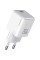Мережевий зарядний пристрій Usams US-CC183 PD20W Single Port Fast Charger (EU)--X-ron Series White (CC183TC02)