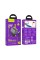 Мережевий зарядний пристрій HOCO N34 Dazzling dual-port PD20W+QC3.0 charger set(C to iP) Transparent Black (6931474799173)