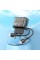 Мережевий зарядний пристрій HOCO N34 Dazzling dual-port PD20W+QC3.0 charger set(C to iP) Transparent Black (6931474799173)