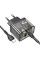 Мережевий зарядний пристрій HOCO N34 Dazzling dual-port PD20W+QC3.0 charger set(Type-C to Type-C) Transparent Black (6931474799180)