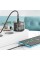 Мережевий зарядний пристрій HOCO N34 Dazzling dual-port PD20W+QC3.0 charger set(Type-C to Type-C) Transparent Black (6931474799180)