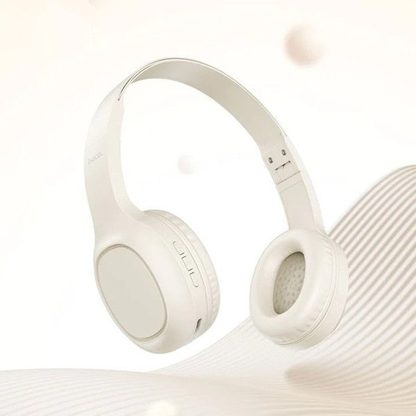 Бездротові навушники HOCO W46 Charm BT headset Milky White (6942007601702)