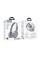 Бездротові навушники HOCO W46 Charm BT headset Light Blue Gray (6942007601719)