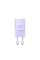 Мережевий зарядний пристрій Baseus GaN5 Fast Charger(mini) 1C 20W EU Purple (CCGN050105)