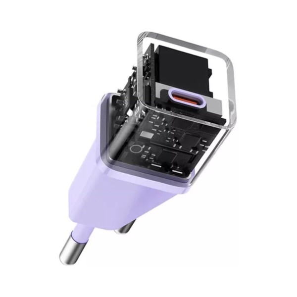 Мережевий зарядний пристрій Baseus GaN5 Fast Charger(mini) 1C 20W EU Purple (CCGN050105)