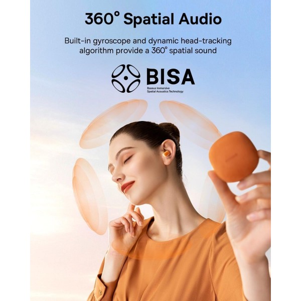 Бездротові навушники Baseus AirNora 2 True Wireless Earphones Gradient Orange (NGTW320207)