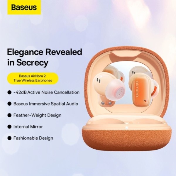 Бездротові навушники Baseus AirNora 2 True Wireless Earphones Gradient Orange (NGTW320207)