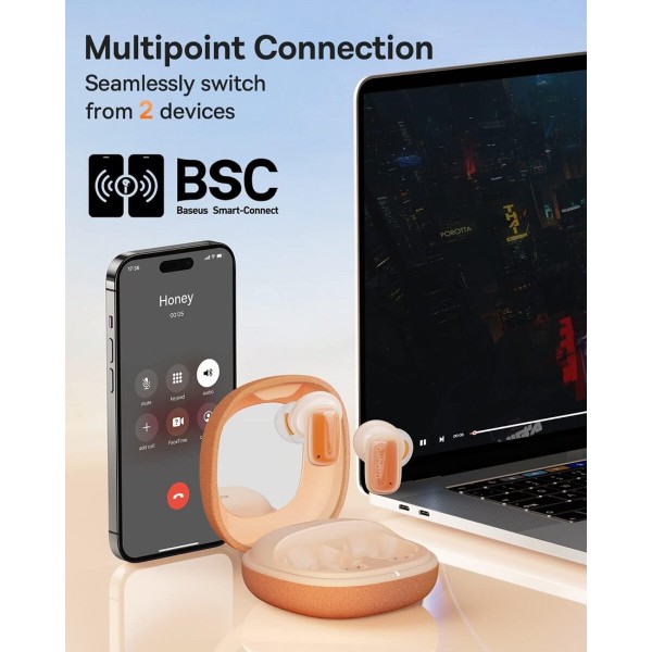 Бездротові навушники Baseus AirNora 2 True Wireless Earphones Gradient Orange (NGTW320207)