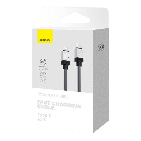 Кабель Baseus CoolPlay Series Fast Charging Cable Type-C to iP 20W 1m Black (CAKW000001)