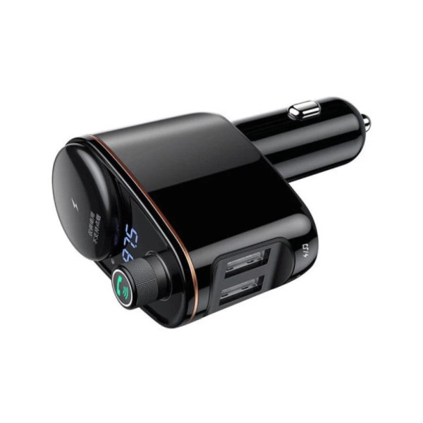 АЗП з FM-модулятором Baseus S-06 Car Bluetooth MP3 Player Black (CCHC000001)