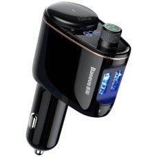 АЗП з FM-модулятором Baseus S-06 Car Bluetooth MP3 Player Black (CCHC000001)