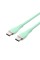 Кабель Vention USB 2.0 C Male to C Male 5A Cable 1M Light Green Silicone Type (TAWGF) (TAWGF)