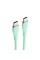 Кабель Vention USB 2.0 C Male to C Male 5A Cable 1.5M Light Green Silicone Type (TAWGG) (TAWGG)