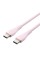 Кабель Vention USB 2.0 C Male to C Male 5A Cable 1M Pink Silicone Type (TAWPF) (TAWPF)