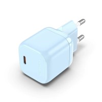 Мережевий зарядний пристрій Vention 1-port USB-C GaN Charger(30W) EU-Plug Blue (FAKL0-EU) (FAKL0-EU)