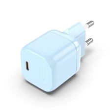 Мережевий зарядний пристрій Vention 1-port USB-C GaN Charger(30W) EU-Plug Blue (FAKL0-EU) (FAKL0-EU)