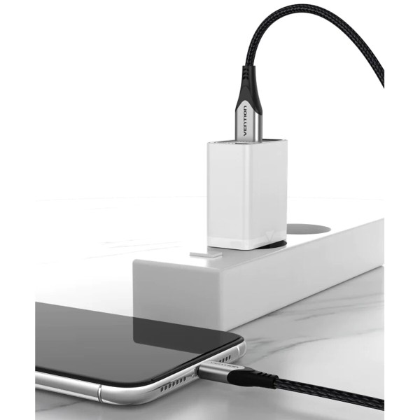 Мережевий зарядний пристрій Vention 1-port USB Wall Charger(12W) EU-Plug White (FAAW0-EU) (FAAW0-EU)