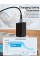 Мережевий зарядний пристрій Vention 1-port USB-C Wall Charger(20W) EU-Plug Black (FADB0-EU) (FADB0-EU)
