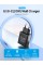 Мережевий зарядний пристрій Vention 1-port USB-C Wall Charger(20W) EU-Plug Black (FADB0-EU) (FADB0-EU)