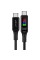 Кабель ACEFAST C7-03 Type-C to Type-C 5A, 100W, 1.2m, nylon, zinc connectors, LED, Black (6974316282778)