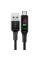 Кабель ACEFAST C7-04 USB to Type-C 3A, 1.2m, nylon, zinc connectors, LED, Black (6974316282785)