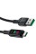 Кабель ACEFAST C7-04 USB to Type-C 3A, 1.2m, nylon, zinc connectors, LED, Black (6974316282785)