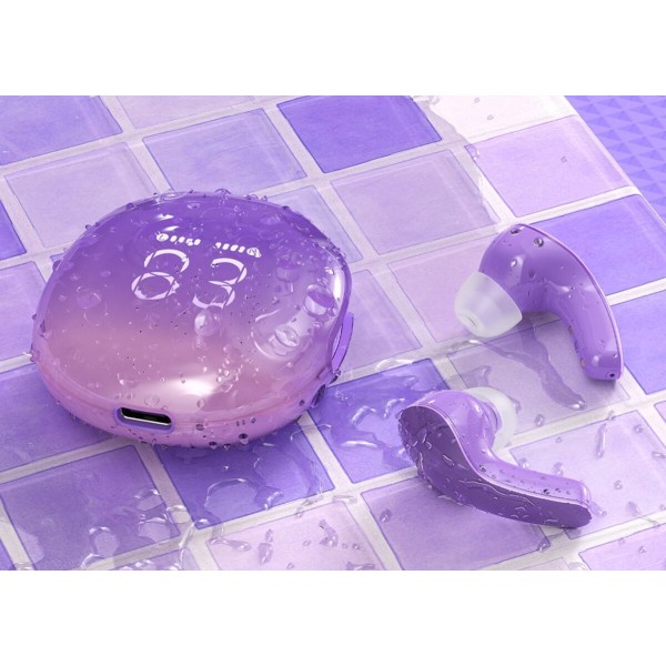 Бездротові навушники ACEFAST T9 Crystal (Air) color bluetooth earbuds Grape Purple (6974316282563)