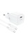 Мережевий зарядний пристрій ACEFAST A73 mini PD20W GaN single USB-C charger set (C3-03) White (6974316282655)