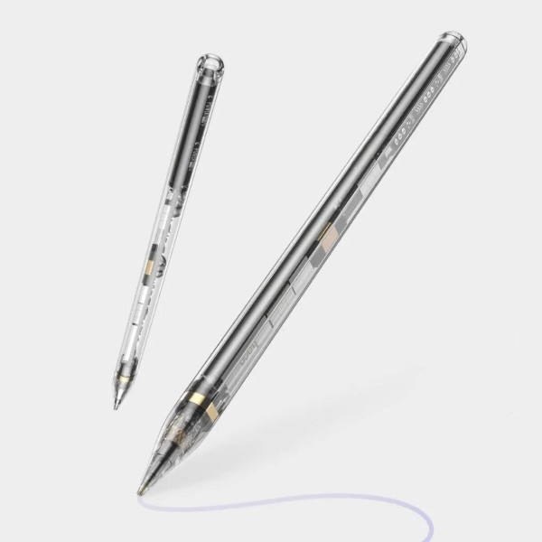 Стилус HOCO GM110 Transparent Explore Series active pad dedicated capacitive pen transparent black (6942007616744)