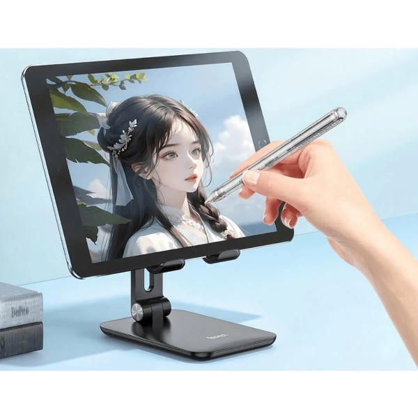 Стилус HOCO GM110 Transparent Explore Series active pad dedicated capacitive pen transparent black (6942007616744)