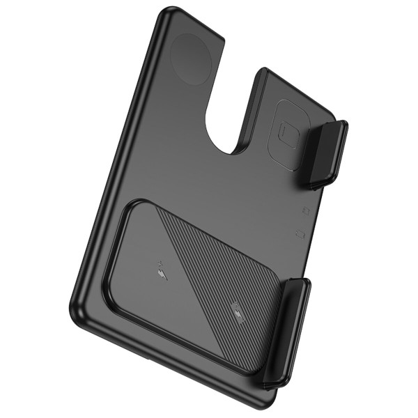 Бездротовий зарядний пристрій HOCO CQ2 Flash folding 3-in-1 wireless fast charger(SAM Watch) Black (6942007602327)