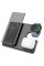 Бездротовий зарядний пристрій HOCO CQ2 Flash folding 3-in-1 wireless fast charger(SAM Watch) Black (6942007602327)