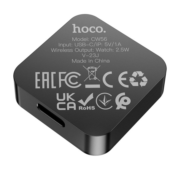 Бездротовий зарядний пристрій HOCO CW56 SAM smart watch wireless charger Black (6942007615709)