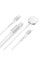 Бездротовий зарядний пристрій HOCO CW54 2-in-1 charging cable iP+iWatch White (6942007611398)