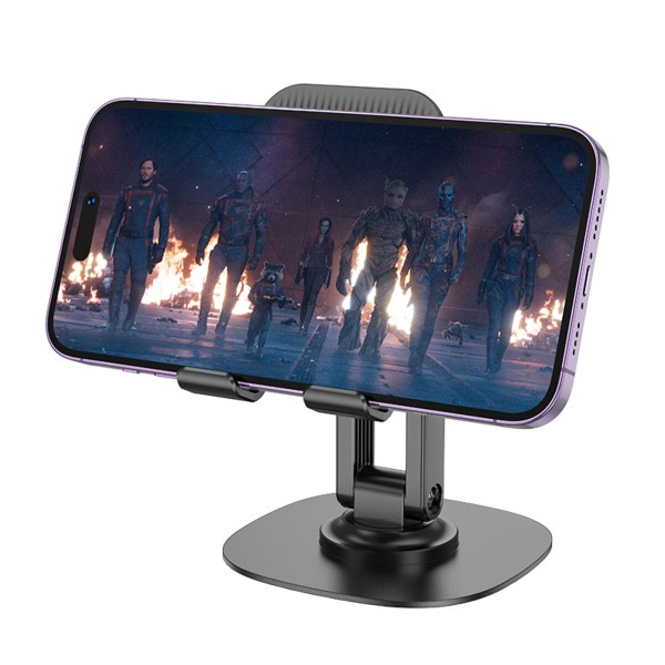 Тримач для телефона HOCO HD6 Winner dual-axis rotating desktop stand Black (6942007602372)