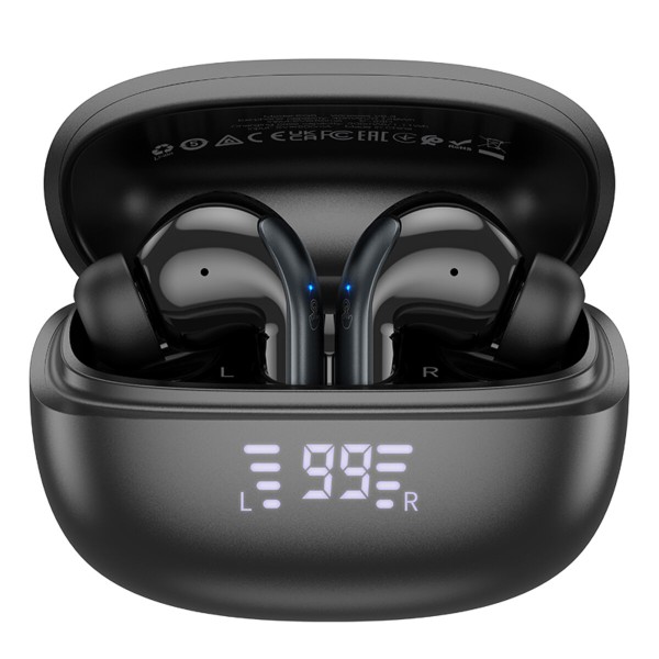 Бездротові навушники HOCO EQ5 Energy true wireless ANC+ENC noise reduction BT headset Black (6942007602419)