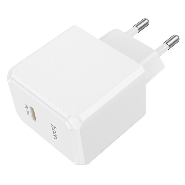 Мережевий зарядний пристрій HOCO CS13A Ocean single port PD20W charger White (6942007603812)