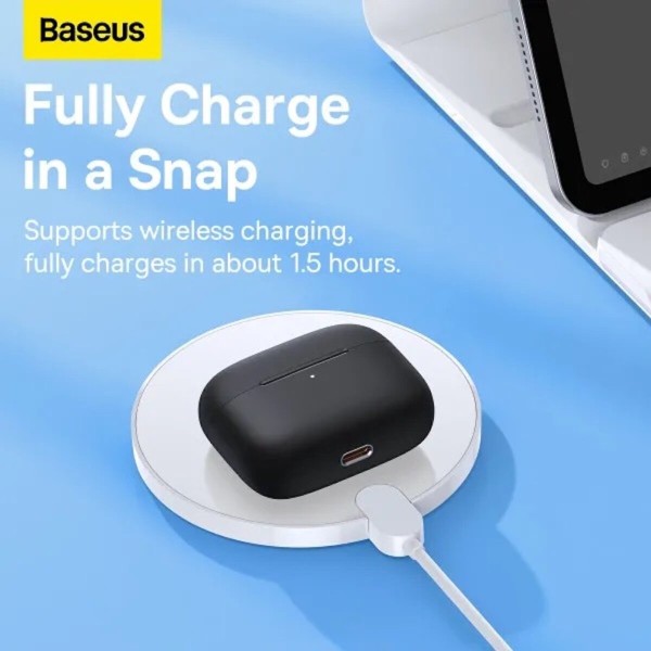 Бездротові навушники Baseus True Wireless Earphones Bowie M2+ Black (NGTW190001)